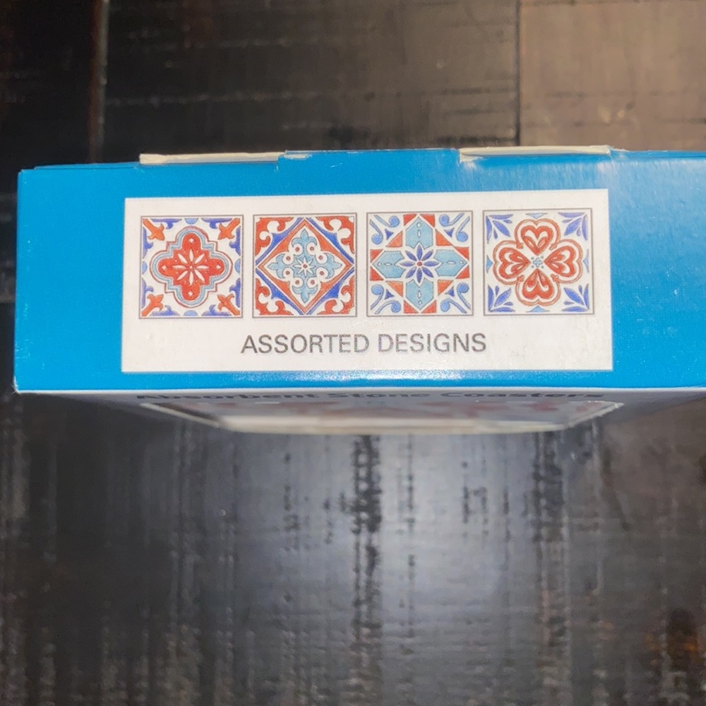 LAST CHANCE! NEW Absorbent Stone coasters! 4 Beautiful designs! Set of 4! - Picture 3 of 5